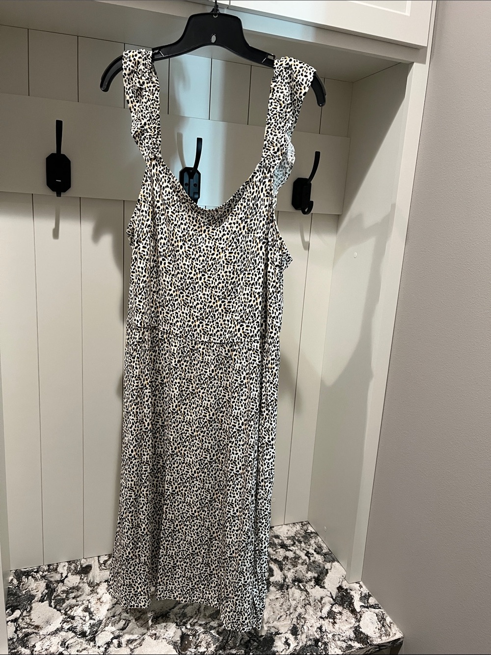 NEWMaurices Black & White Leopard-Print Dress